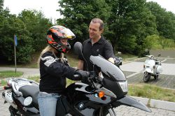 Motorrad Praxis Unterricht Fahrschule Benz